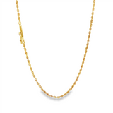 JT ESTATE 14K Yellow Gold 24 Inches Rope Chain