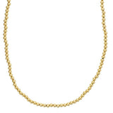 Yellow Gold Filled 4mm Beaded Necklace
