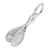 Sterling Silver Tennis Racquet Charm