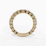 14K Yellow Gold Modern Natural Diamonds Band