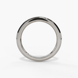 14K White Gold Contemporary Natural Diamonds Band