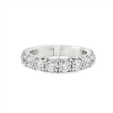 14K White Gold Classic Natural Diamonds Band