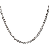 4mm Titanium Matte Finish Box Chain Necklace