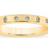 14K Yellow Gold Lab Grown Diamonds Contemporary Band