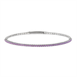 Sterling Silver June Birthstone Flex Bracelet