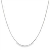 14K White Gold 18 Inches Singapore Foxtail Chain
