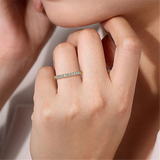 14K Yellow Gold Classic Natural Diamonds Band