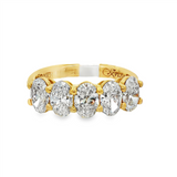 18K Yellow Gold Lab Grown Diamonds Bold Diamond Anniversary Band
