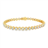 14K Yellow Gold Lab Grown Diamonds Tennis Bracelet
