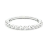 14K White Gold Modern Natural Diamonds Band