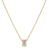14K Yellow Gold Natural Diamond Rhondelle Pendant