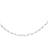 Sterling Silver 18 Inches Paperclip Chain