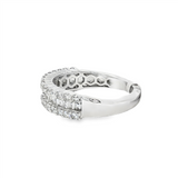 14K White Gold Baguette Natural Diamonds Band