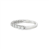 14K White Gold Classic Natural Diamonds Band