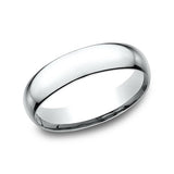 14K White Gold 5mm Super Light Comfort Fit Wedding Band