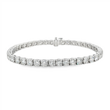 14K White Gold Lab Grown Diamonds Tennis Bracelet
