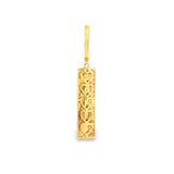 14K Yellow Gold Diamonds Dangle Earrings