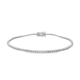 14K White Gold Lab Grown Diamonds Tennis Bracelet