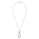 Sterling Silver Bujukan Drop Pendant Necklace