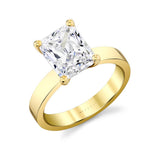 14K Yellow Gold Wide Band Ring