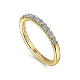 14K Yellow Gold Classic Natural Diamonds Band