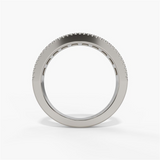 14K White Gold Baguette Natural Diamonds Band