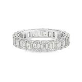 18K White Gold Eternity Natural Diamonds Band