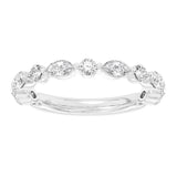 14K White Gold Lab Grown Diamonds Modern Band
