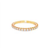 14K Yellow Gold Eternity Natural Diamonds Band