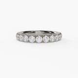 14K White Gold Classic Natural Diamonds Band