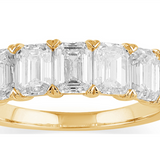 14K Yellow Gold Bold Lab Grown Diamond Anniversary Band