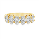 18K White Gold Bold Diamond Anniversary Natural Diamonds Band