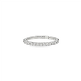 14K White Gold Lab Grown Diamond French Pavé Classic Band