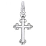 Sterling Silver Bottony Cross Charm