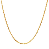 JT ESTATE 14K Yellow Gold 16 Inches Rope Chain