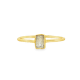 18K Yellow Gold Vermeil Moonstone Classic Ring