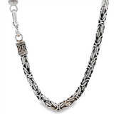 JT ESTATE Sterling Silver 5.25mm Turkish Chain