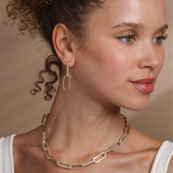 18K Yellow Gold Overlay 'Carrie' Convertible Dangle Earrings