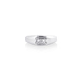 18K White Gold Contemporary Mosaic Natural Diamond Ring