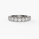 14K White Gold Classic Natural Diamonds Band