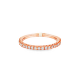 14K Rose Gold Classic Natural Diamonds Band