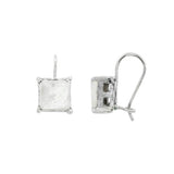 JT ESTATE Sterling Silver Mother of Pearl Drop Earrings