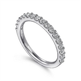 14K White Gold Classic Round Diamond Engagement Ring