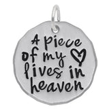 Sterling Silver Piece Of My Heart Charm