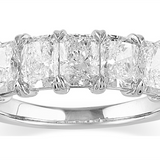 14K White Gold Bold Lab Grown Diamond Anniversary Band