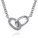 Sterling Silver Bujukan White Sapphire Necklace