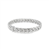 JT ESTATE 14K White Gold Four Braid Bracelet