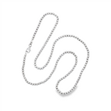 JT ESTATE 14K White Gold 18 Inches Bead Chain