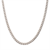7.4mm Titanium Curb Chain Necklace