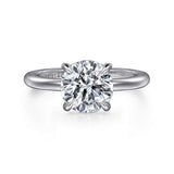 14K White Gold 'Ali' Round Diamond Engagement Ring